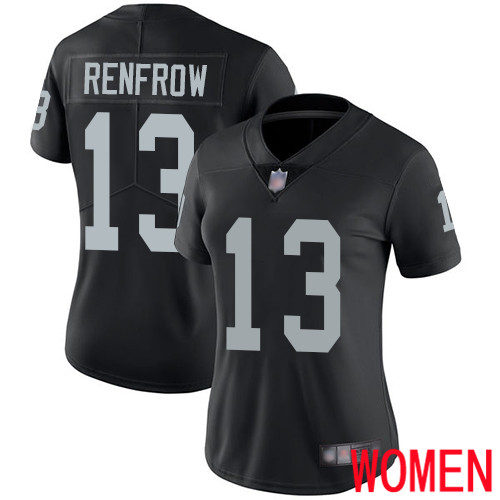 Oakland Raiders Limited Black Women Hunter Renfrow Home Jersey NFL Football #13 Vapor Jersey->women nfl jersey->Women Jersey
